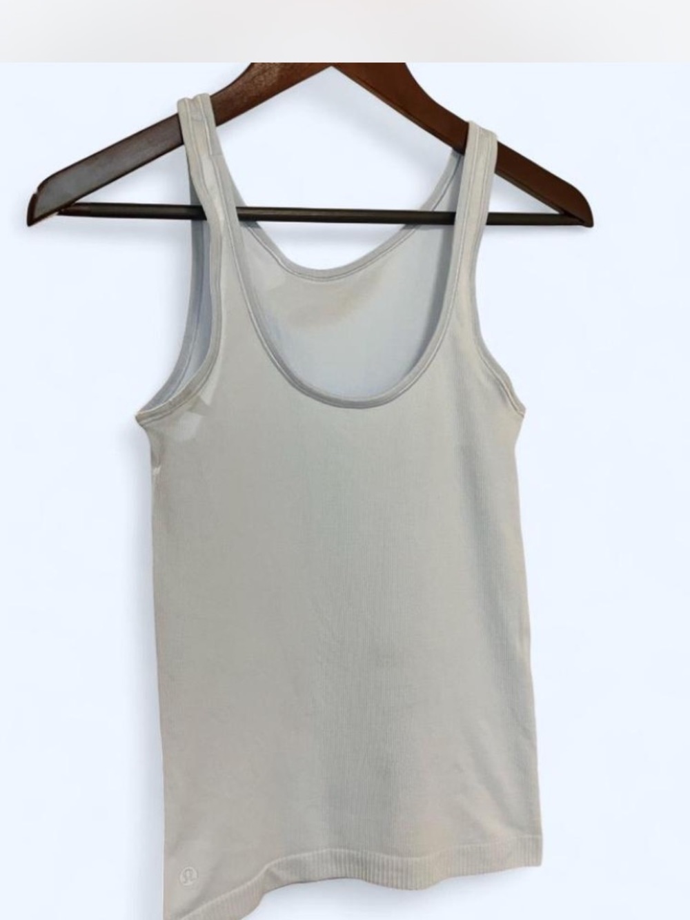 Lululemon Ebb To Street Tank Top Light Blue Ribbed Seamless Size 6